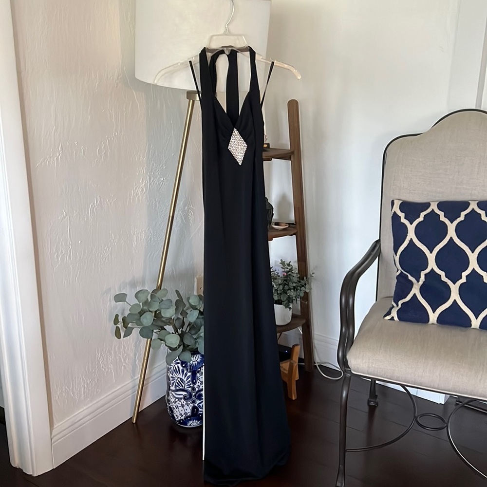 Long Halter Evening Dress